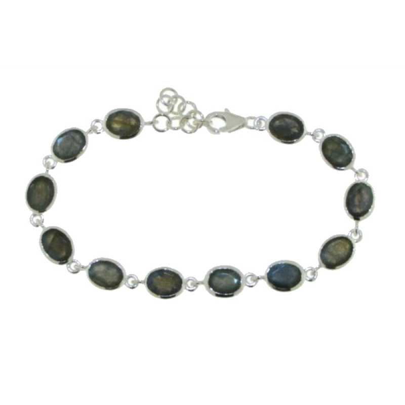 zilveren armband labradoriet  B5-029LA